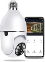 Camera Ip Segurança Wifi Yoosee Panoramica 360 Giratória Lampada Escondida Visão noturna Rotatória Full HD 2MP Robô - PlayShop Eletronicos