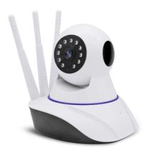 Câmera Ip Sem Fio 360 3 Antenas Hd Wifi Rj45 Visão Noturna Alarme