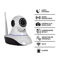 Câmera Ip Sem Fio 360 3 Antenas HD Wifi Visão Noturna Alarm