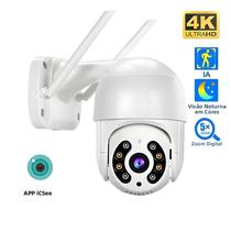 Câmera IP Sem Fio 4K 8MP Para Exterior, Monitor De Vigilância Com Rastreamento Automático PTZ Câmera IP Sem Fio 4K 8MP Para Exterior, Monitor De Vigilância Com Rastreamento Automático PTZ