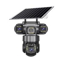 Câmera IP Solar 6K 12MP Com Três Lentes, 4G, PTZ Externa, Visão Noturna Em Cores, Para Vigilância Câmera IP Solar 6K 12MP Com Três Lentes, 4G, PTZ Externa, Visão Noturna Em Cores, Para Vigilância