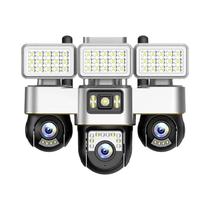 Câmera IP Wi-Fi Com Lente Tripla 15MP, Visão Noturna, Controle Por Aplicativo V380 Câmera IP Wi-Fi Com Lente Tripla 15MP, Visão Noturna, Controle Por Aplicativo V380