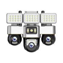 Câmera IP Wi-Fi Com Lente Tripla 15MP, Visão Noturna, Controle Por Aplicativo V380