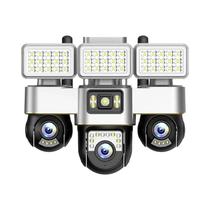 Câmera IP Wi-Fi Com Lente Tripla 15MP, Visão Noturna, Controle Por Aplicativo V380