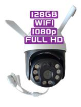 Câmera Ip Wifi 128GB HD 1080p Infravermelho AUDIO BIDIRECIONAL EXTERNA