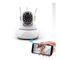 Câmera Ip Wifi 3 Antenas Robô Áudio Yoosee Função Siga-me