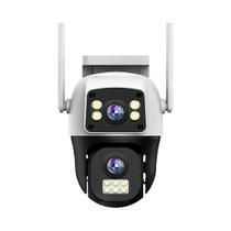 Câmera IP WiFi 4K 8MP Com Lente Dupla E Tela Dupla, Vigilância Externa Sem Fio Com Detecção Humana Câmera IP WiFi 4K 8MP Com Lente Dupla E Tela Dupla, Vigilância Externa Sem Fio Com Detecção Humana
