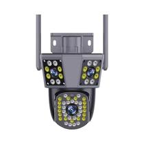 Câmera IP WIFI À Prova d'Água Com 3 Lentes E 3 Telas, Sistema De Vídeo CCTV Com Rastreamento De