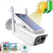 Câmera Ip Wifi Bullet Segurança Ip66 Energia Solar Full Hd