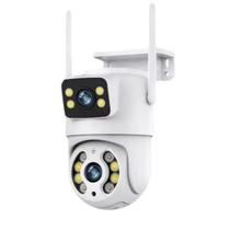 Câmera IP WiFi Externa 360 Dual Lens 6MP Áudio Bidirecional App Celular