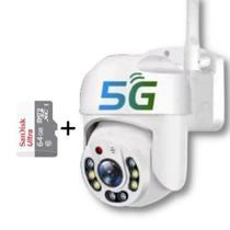 Câmera Ip Wifi Externa 5g Prova De Água + Cartão Memoria 64g - Yoosee