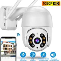 Camera Ip Wifi Externa Hd Sensor De Movimento Ptz Speed Dome a Prova Agua Zoom 2 Antena