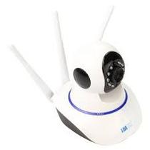 Camera Ip Wifi Giratória 03 antenas 1080p Estilo Babá Eletrônica Com Visão Noturna e Alerta De Movimento