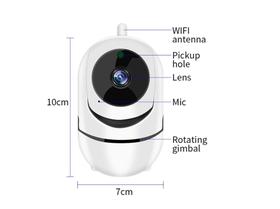Camera Ip Wifi Giratória 1080p Estilo Babá Eletrônica Com Visão Noturna e Alerta De Movimento - Ip Camera