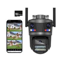 Câmera IP WiFi HD 12MP para Exterior - PTZ, AI, Detecção Humana e App iCsee