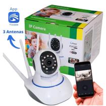 Camera Ip Wifi Robo Hd Audio Para Monitorar Criança & Casa 3 Antenas/5 Antenas - NH