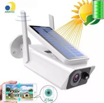 Câmera Ip Wifi Segurança Ip66 Energia Solar Recarregavel Full Hd Smart Visão Noturna Externa Prova D'água IP66 Presente dias dos Pais