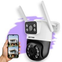 Câmera Jortan Wifi Externa Lente Dupla Externa Visão Noturna