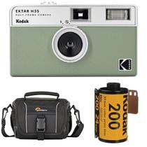 Câmera Kodak EKTAR H35 Half Frame com filme e bolsa Câmera Kodak EKTAR H35 Half Frame com filme e bolsa
