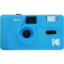 Câmera kodak m35 de filme 35mm com flash (azul)