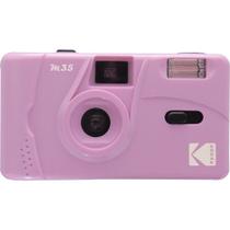 Câmera kodak m35 de filme 35mm com flash (lilás)