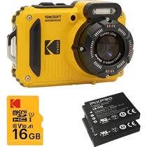 Câmera kodak pixpro wpz2 waterproof amarela (2 bat + mem 16gb) Câmera kodak pixpro wpz2 waterproof amarela (2 bat + mem 16gb)