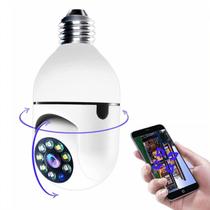 Câmera Lâmpada 360 Hd Led Wifi Alarme Visão Noturna Câmera Lâmpada 360 Hd Led Wifi Alarme Visão Noturna