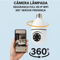 CÂMERA LÂMPADA 360º FULL HD SEGURANÇA INTELIGENTE NO SEU DIA A DIA