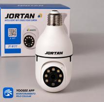 Câmera Lâmpada de Segurança Inteligente Jortan JT-8177 Monitoramento 360 Via Celular (App Yoosee)