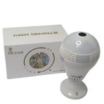 Camera Lampada Espia Cam Vr 380 Wifi 360 Segurança Ip Visão Noturna