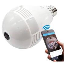 Câmera Lâmpada Inteligente Wi Fi Visão Noturna 360º - Atena
