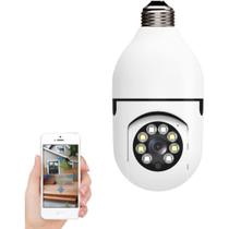 Câmera Lâmpada IP 360 Wi-Fi Com Áudio E Detecção De Movimento