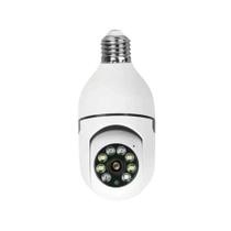Camera Lampada Ip Wifi 360 Graus Visao Noturna Branca Ley-90 Lehmox Camera Lampada Ip Wifi 360 Graus Visao Noturna Branca Ley-90 Lehmox