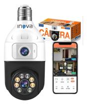 Câmera Lâmpada Lente Dupla Noturna Hd Wifi 360 Giratória Câmera Lâmpada Lente Dupla Noturna Hd Wifi 360 Giratória