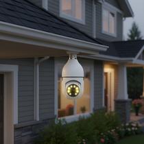 Câmera Lâmpada Segurança Wi-fi 360 Full Hd Visão Noturna