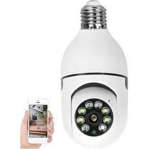 Câmera Lâmpada Segurança WiFi Sem Fio 360 IP Full HD, PTZ Visão Noturna - BIVOLT