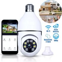 Câmera Lâmpada Wi-Fi 360 Com Led Integrado