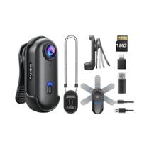 Câmera Mini 4K De 128GB, Gravador De Vídeo Portátil 1080P, Montagem Em Capacete, Clip Rotativo Para Câmera Mini 4K De 128GB, Gravador De Vídeo Portátil 1080P, Montagem Em Capacete, Clip Rotativo Para