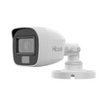 Câmera Mini Bullet Hilook THC-B127-LPC, 2MP, Dual Light, Fixed, Mini, 1920x1080, IP66, Branco