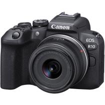 Câmera mirrorless Canon EOS R10 com lente RF-S 18-45mm IS STM Câmera mirrorless Canon EOS R10 com lente RF-S 18-45mm IS STM