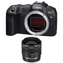 Câmera Mirrorless Canon Eos R8 24.2mp 4k Com Lente Canon Rf 35mm F/1.8 Is Stm