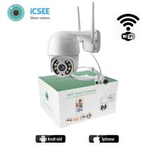 Camera Monitoramento À Prova DÀgua Ip Wifi A8 Segurança Casa Empresa Interno/Externo 2 Antenas - ICSee