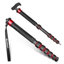 Câmera Monopod Manbily C-666L Tubo de fibra de carbono de 32 mm