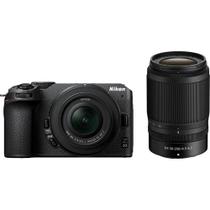 Câmera nikon z30 mirrorless com lente de 16-50mm e 50-250mm