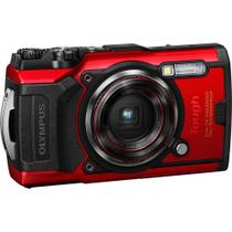 Câmera olympus tough tg-6 waterproof vermelha