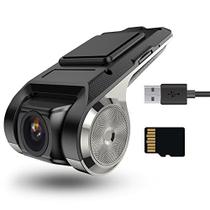 Câmera On-Dash Hikity USB DVR - Loop Rec SD 32GB 24H P/ Carros - LDWS FCWS G-Sensor Cam Dash Android