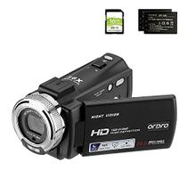 Câmera ORDO HDV-V12 - Gravação 1080P, Infravermelho, 16GB SD, 2 Baterias