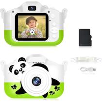 Câmera Panda Infantil Mini Recarregável + Capa Cartão Memoria 8gb - Prime