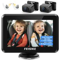 Câmera para Bebê FEISIKE 1080P com Tela Dupla de 5 Polegadas Câmera para Bebê FEISIKE 1080P com Tela Dupla de 5 Polegadas