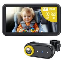 Câmera para Bebê para Carro LUCKVIEW BM2A 5,2" 1080P com Visão Noturna